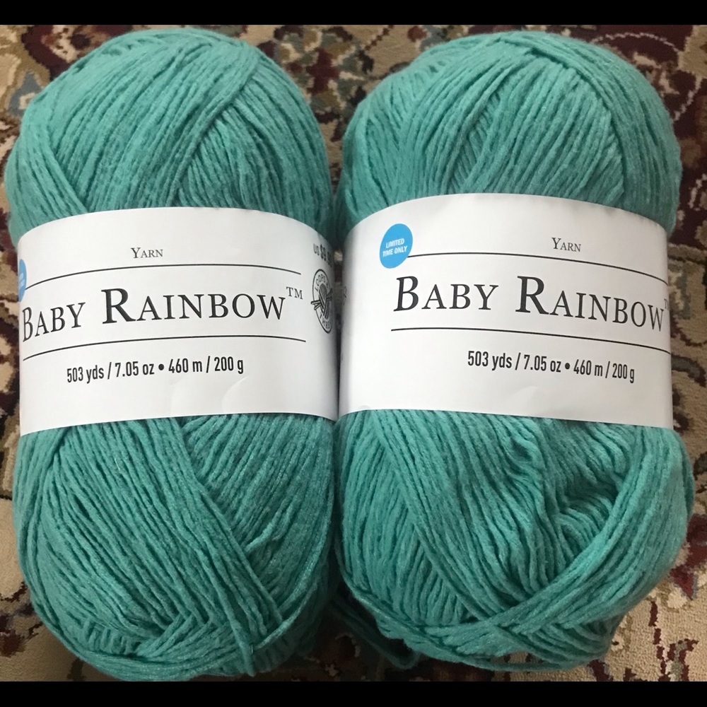 2 skeins of yarn 7.05 oz each color ocean teal